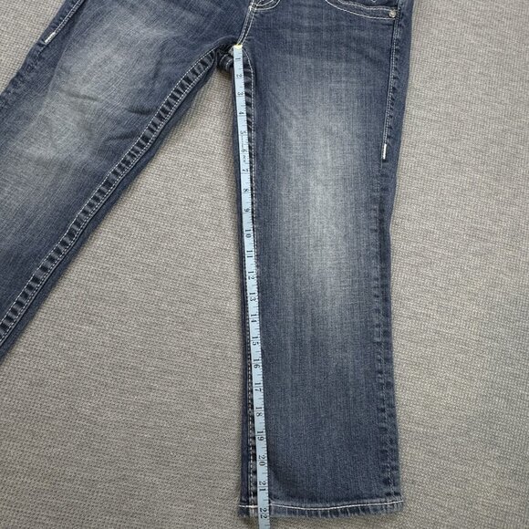 Vigoss Womens Blue Denim The New York Capri Jeans Low Rise Size 3/4 Length 21 - Picture 12 of 14